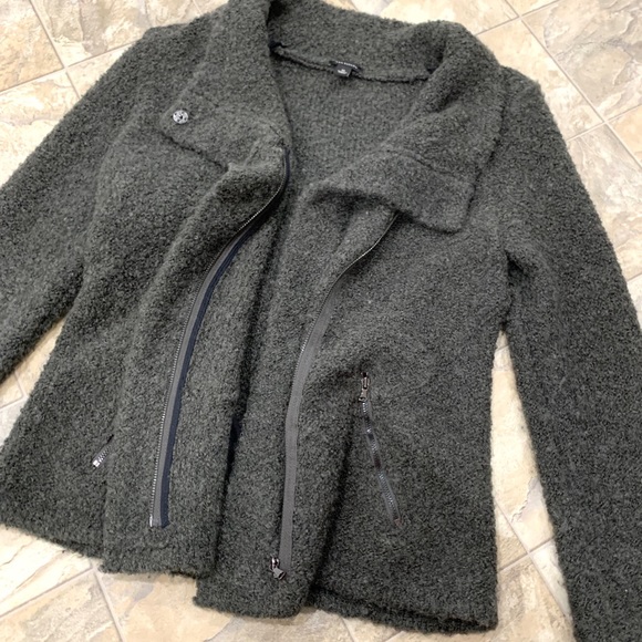 ANN TAYLOR Wool Fuzzy Sweater Jacket - Picture 4 of 10